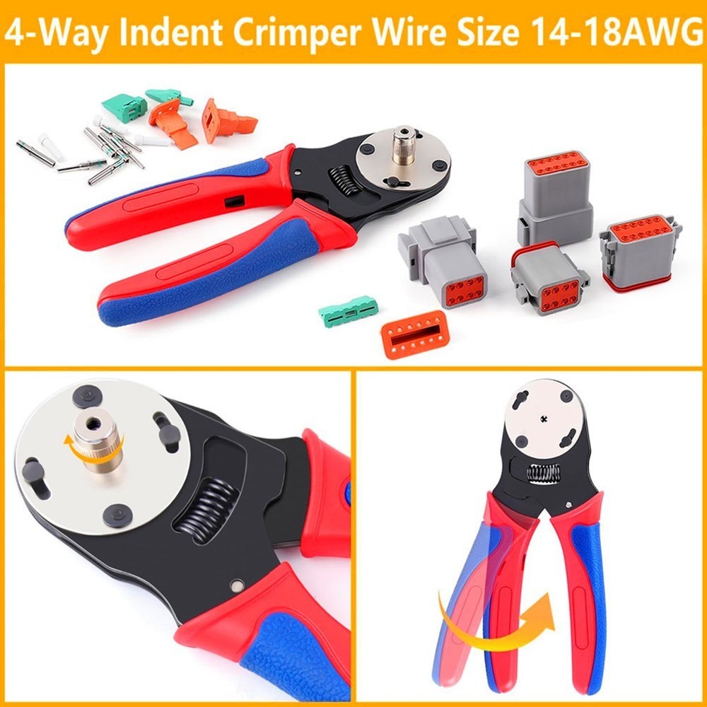 338PC DT Electrical Connectors with Professional Crimping Tool for Quick Setup