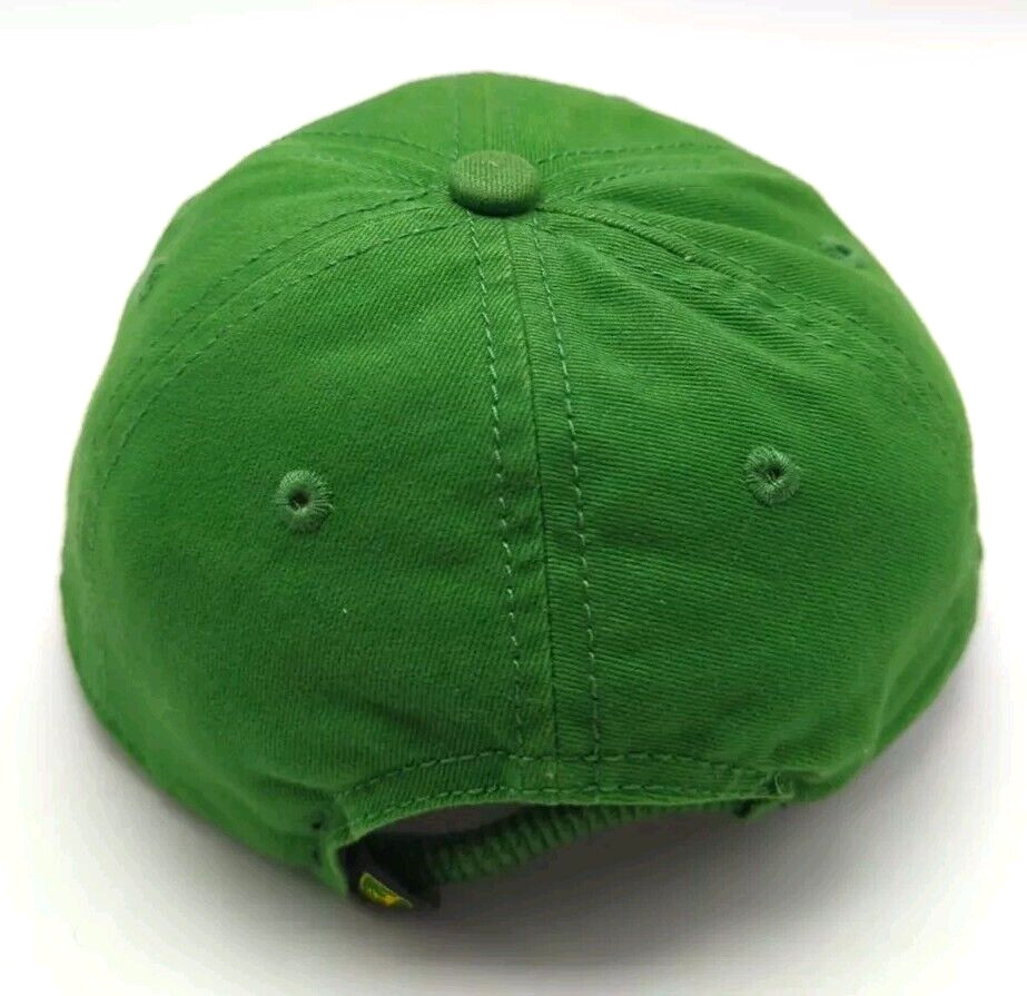 JOHN DEERE hat green cap elastic strap - Toddler size hat