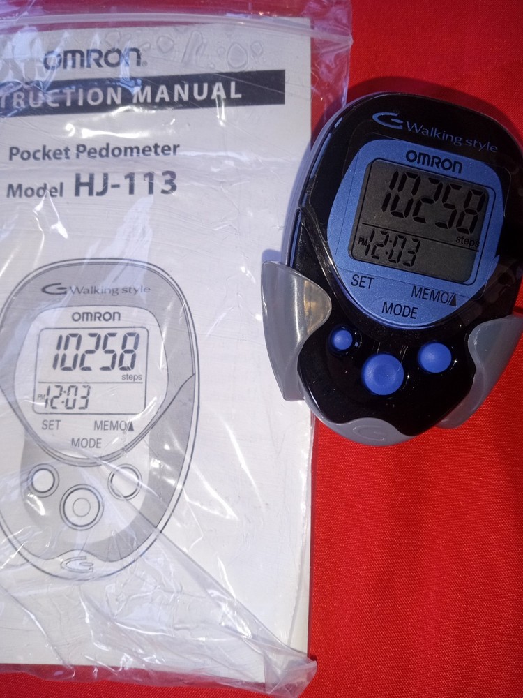 OMRON Go Smart Dual - Axis Pocket Pedometer HJ- 113  PC Version