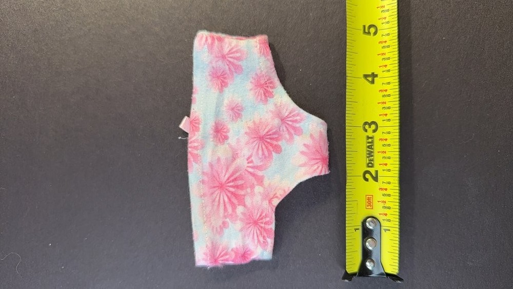 Vintage Doll Underwear with Floral Pattern