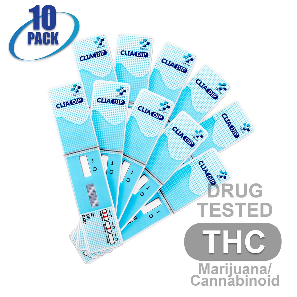 10 Pack Marijuana THC Drug Testing Kit - Weed Urine Home Testing Kit WDTH-114