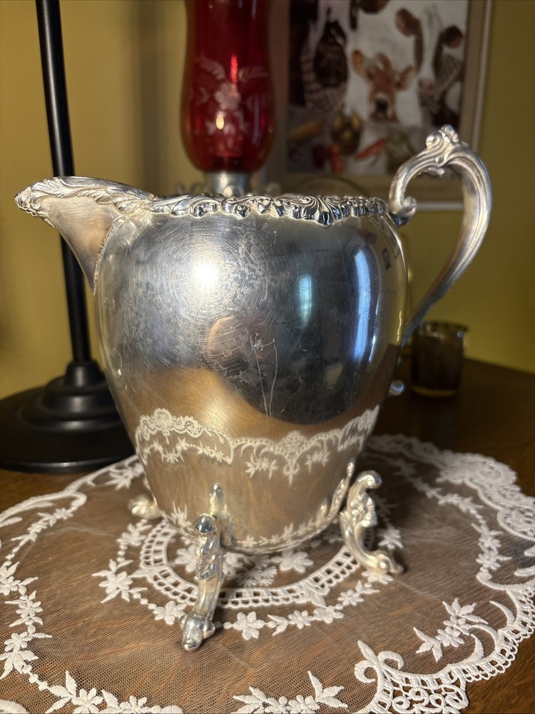 Silver plated Vintage 8 inch Pitcher
