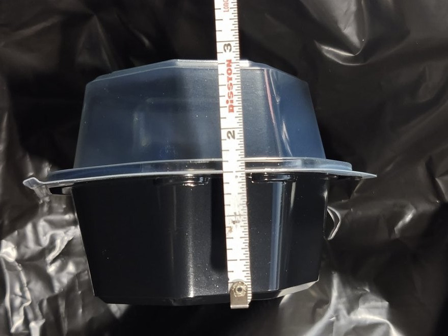 Cupcake Containers Solo® OctaView® Creative Carryouts® Hinged Clear & Black