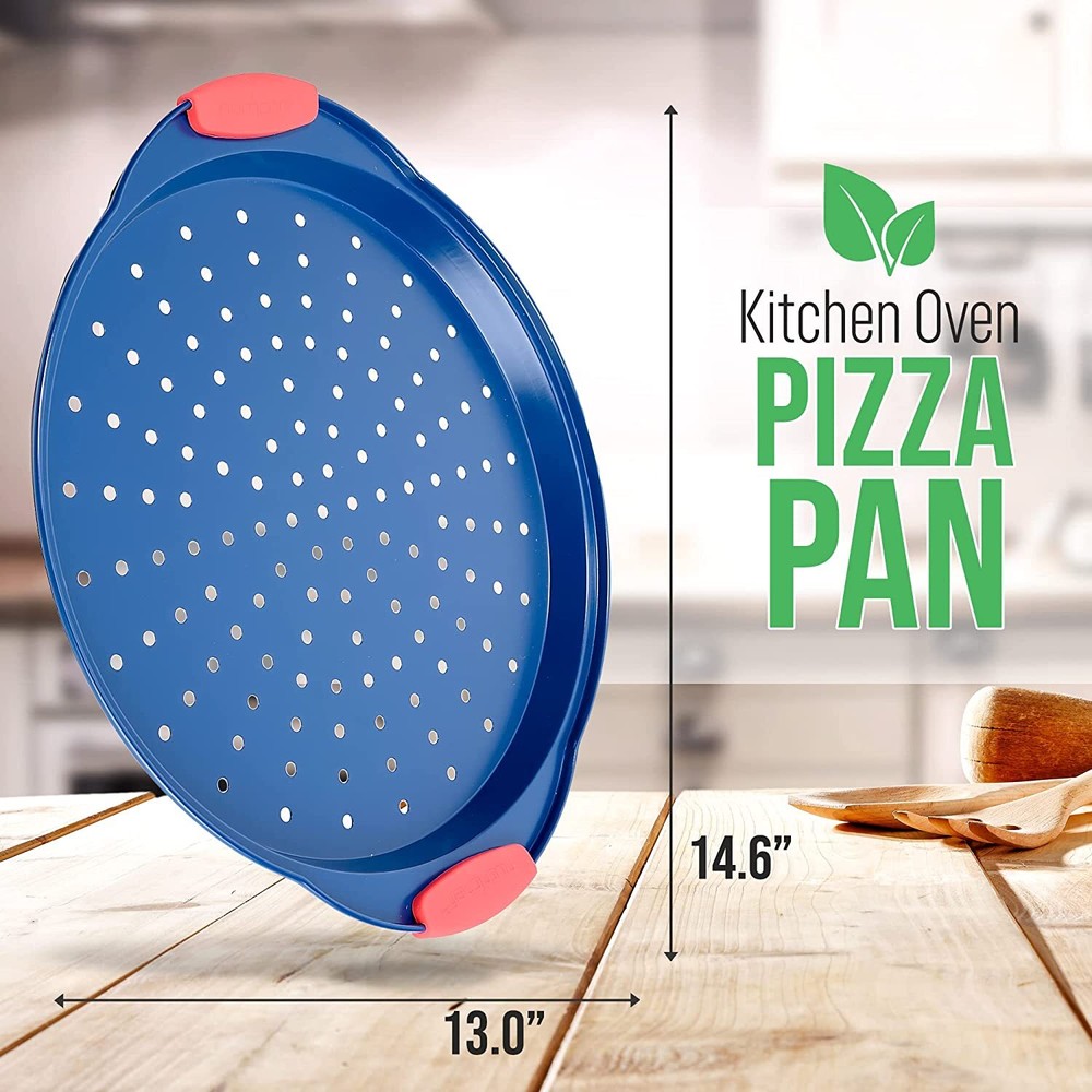Nutrichef BKNCSBSBL8PIZZAP Pizza Pan