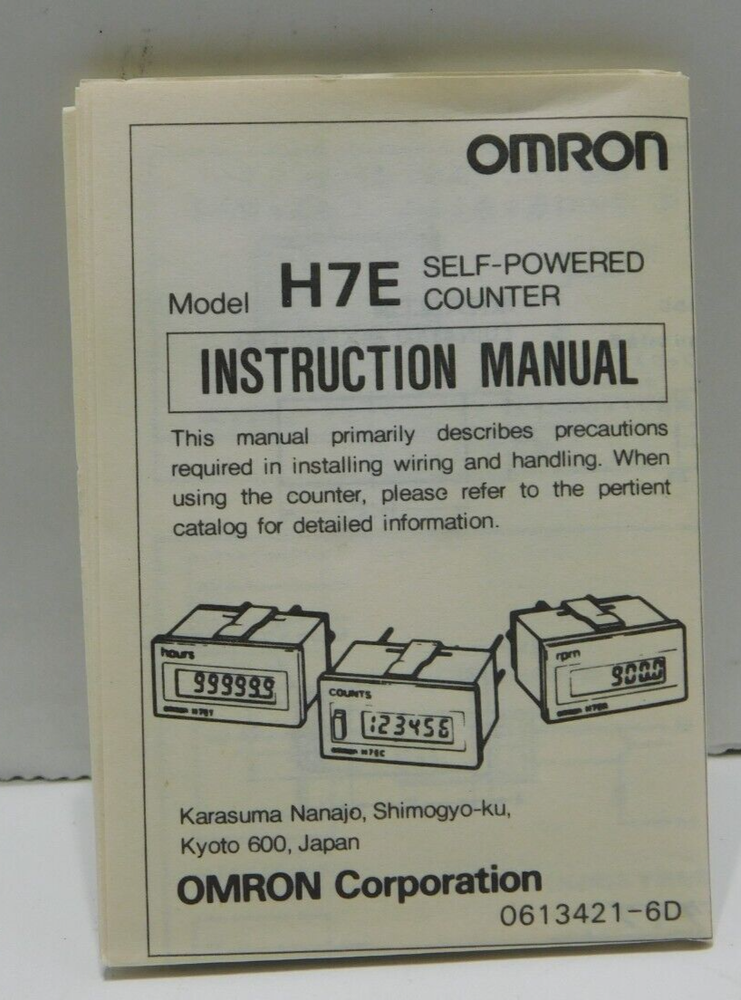 Omron H7EC-BVLM Electronic Counter