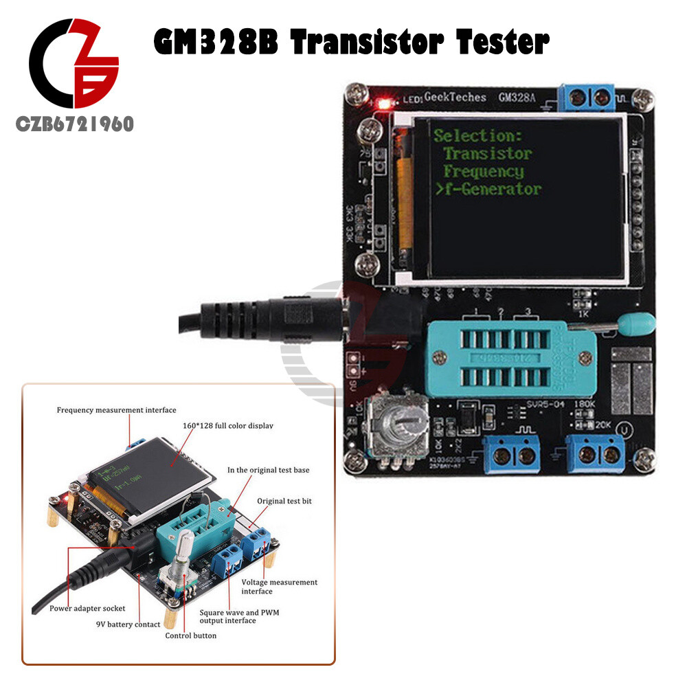 Transistor Tester Resistance Meter Meter Capacitance Meter ESR Meter GM328A