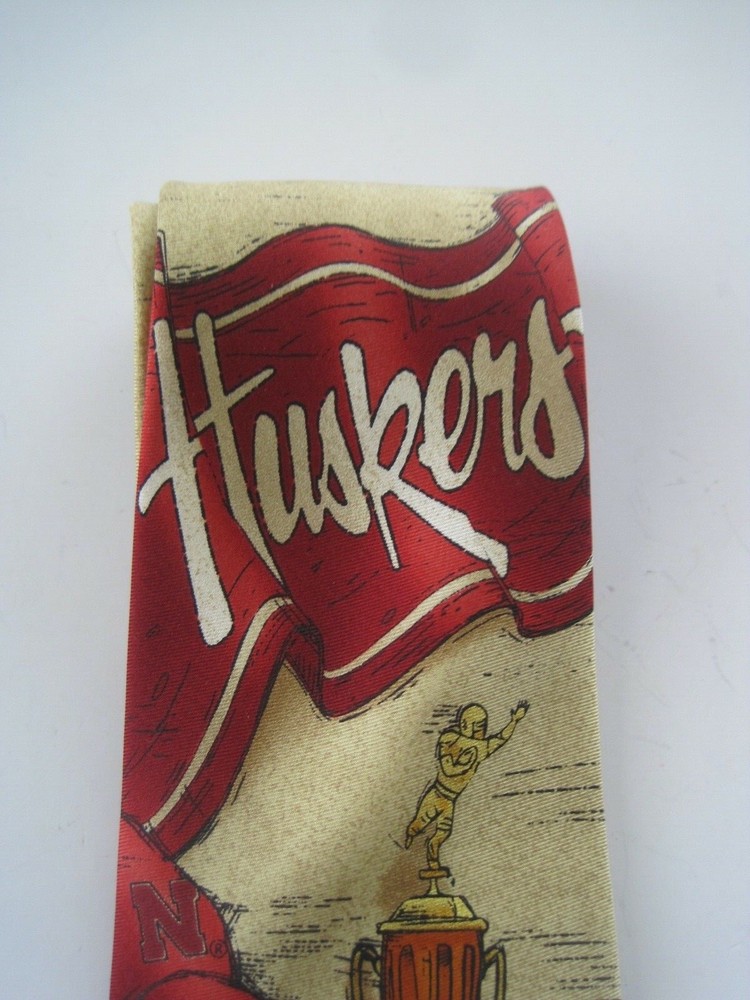 Nebraska Corn Huskers Tie Silk Men's GUC