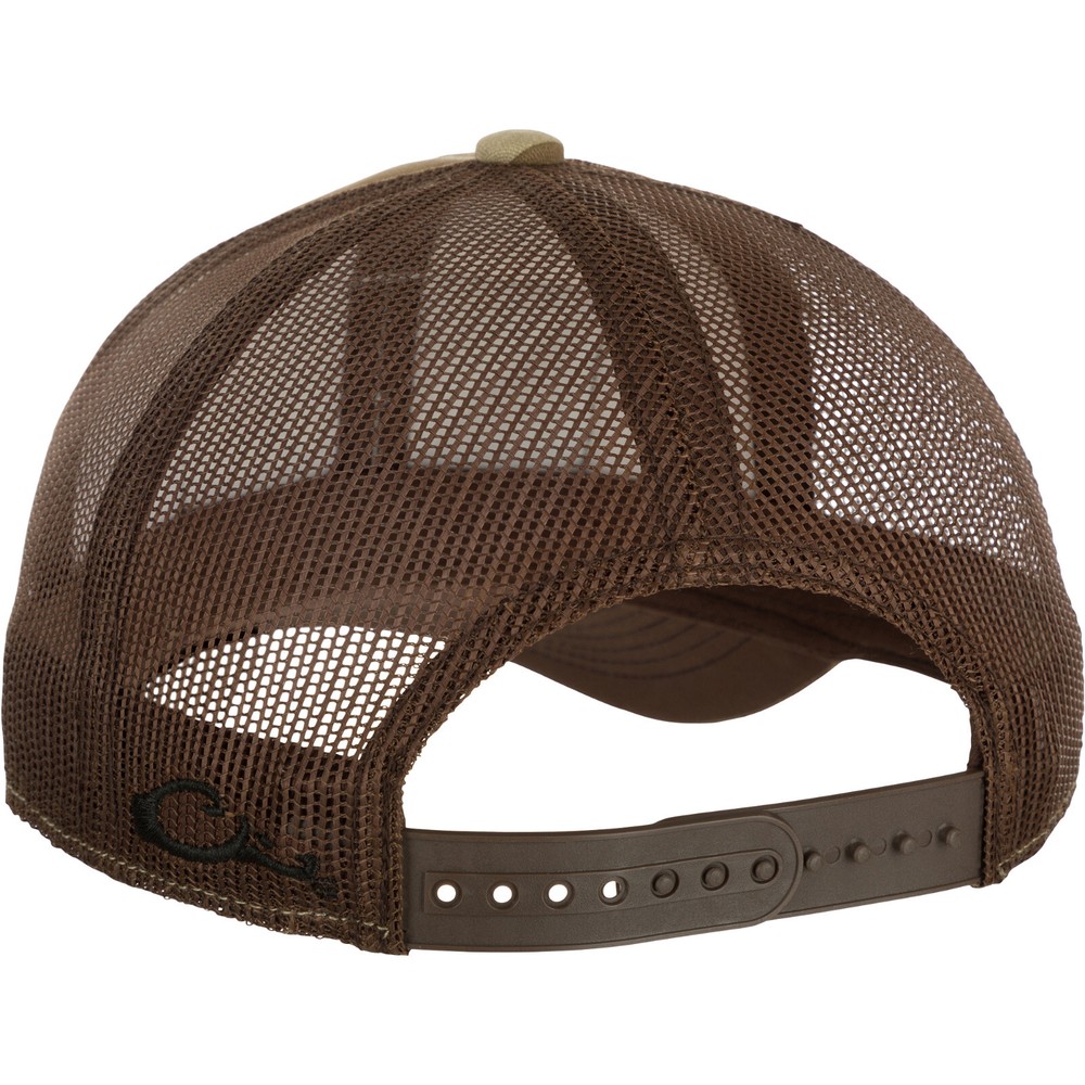 Drake Waterfowl Old School Camo Square Patch Foam Front Ball Cap