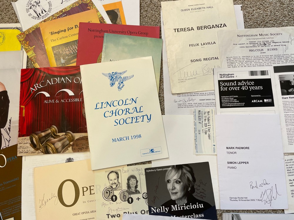 Lot of 48 Signed British OPERA & CLASSICAL Programs & Flyers / Autographed 2000s