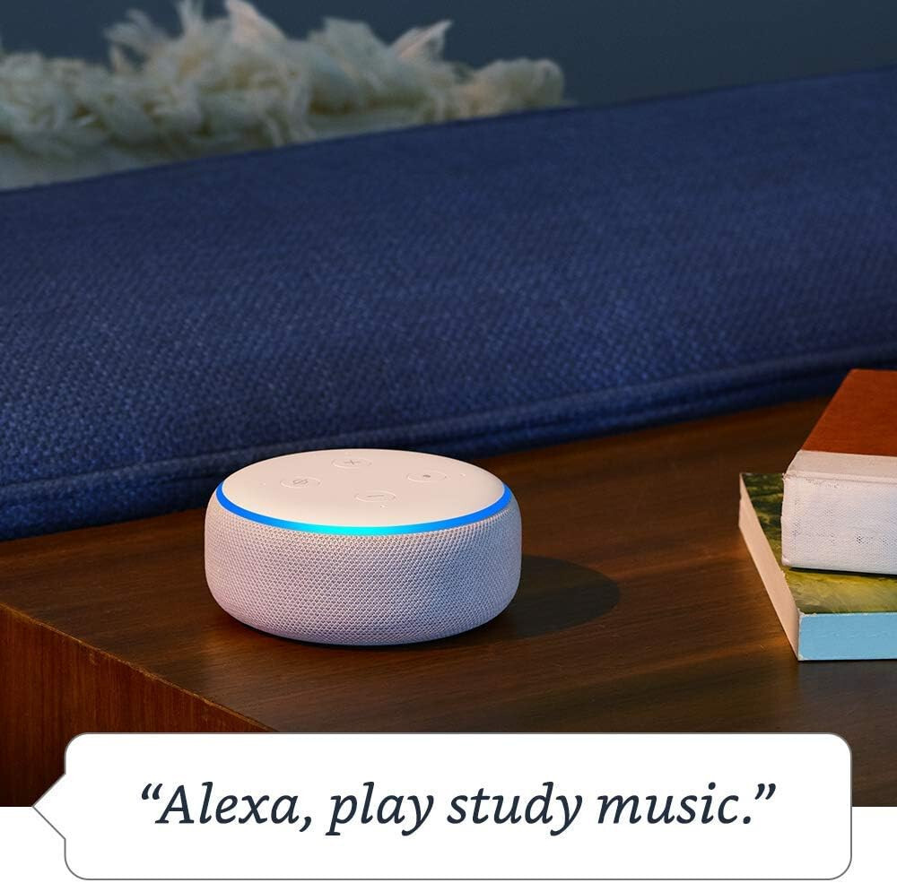 NEW Amazon ECHO DOT Smart Speaker 3rd Gen Charcoal & Power Adapter Sealed in Box