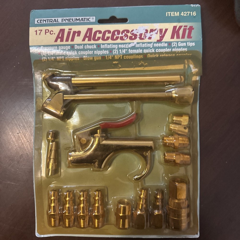 Central Pneumatic 17 piece Air Tool Accessory Kit 64600 New