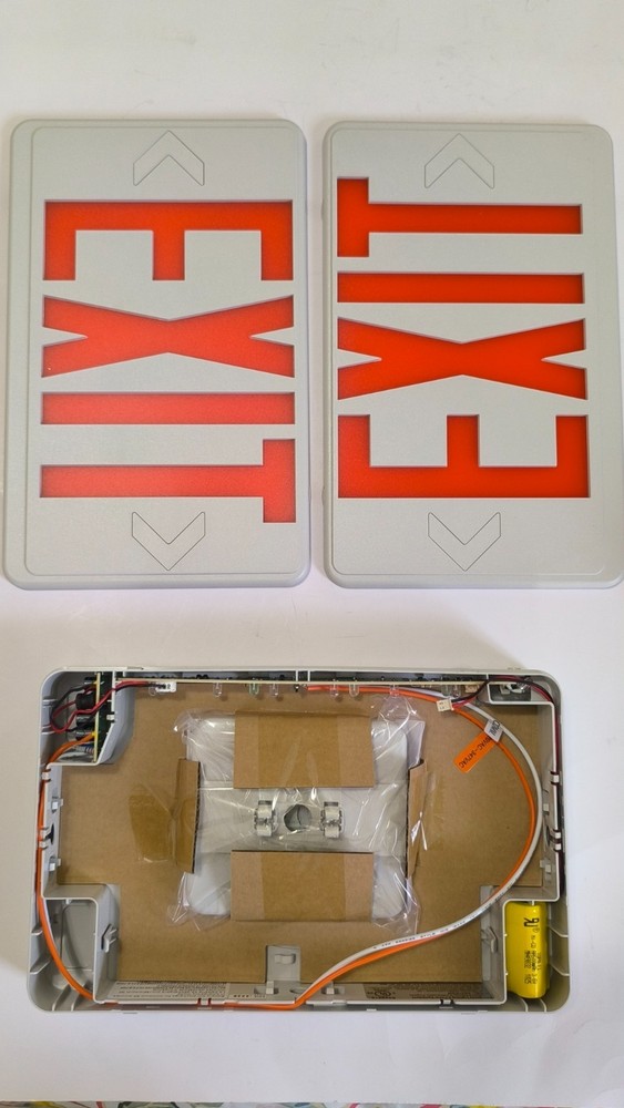 LED EXIT Lighting Fixture Universal Single/ Double Face Configuration Red /Green