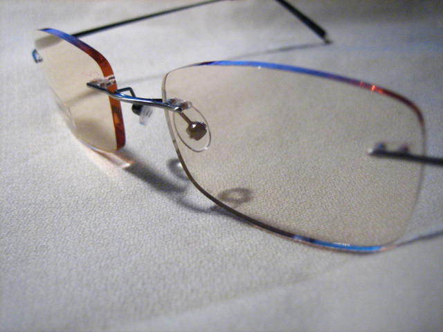 Nearly Invisible - FRAMELESS TABLET / COMPUTER READING GLASSES + FREE CASE 1098c