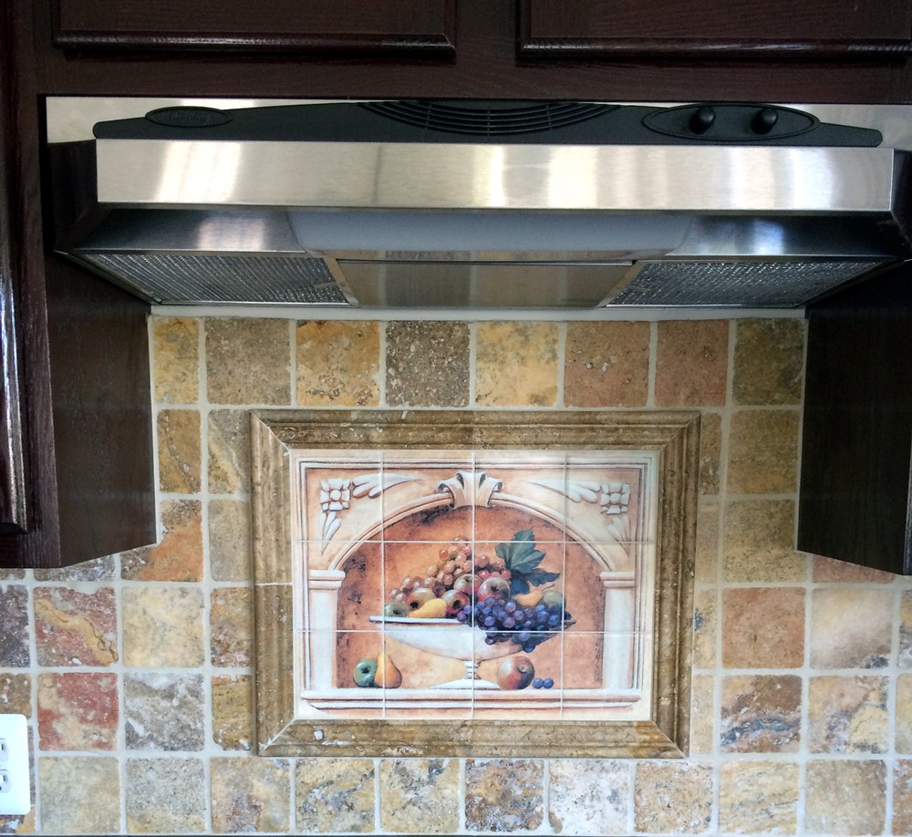 Art Fruit Mural Ceramic Grape Arch Backsplash Tile #111