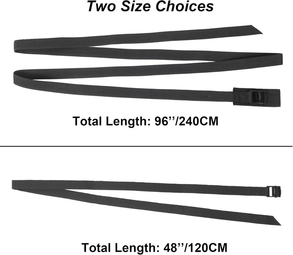 4 Pack Lashing Straps with Buckles Adjustable Cam Buckle Tie Down for Packing