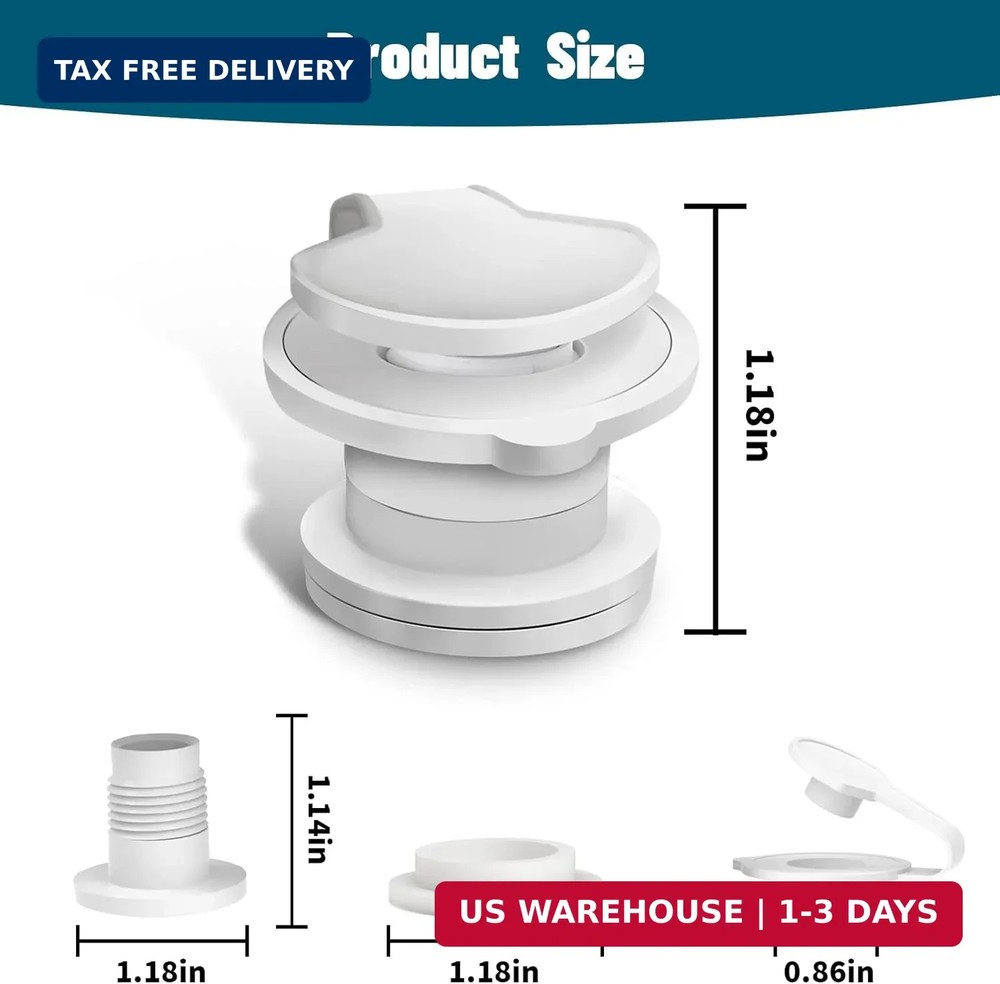 Cooler Drain Plug Replacement for Coleman, 1" Standard Drain Plug Kit Assembly,