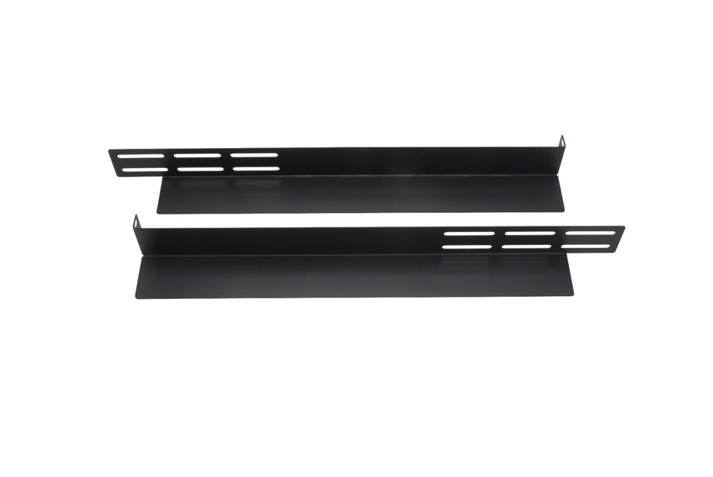 1U Adjustable Network Server Shelf Rails 16.14" Deep, 6 lb Capacity Rack Mounts