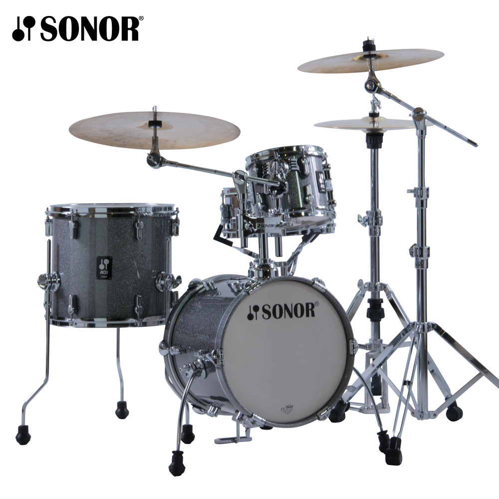 Sonor AQ2 MARTINI Maple 4 Piece Drum Set Shell Pack - Titanium Quartz