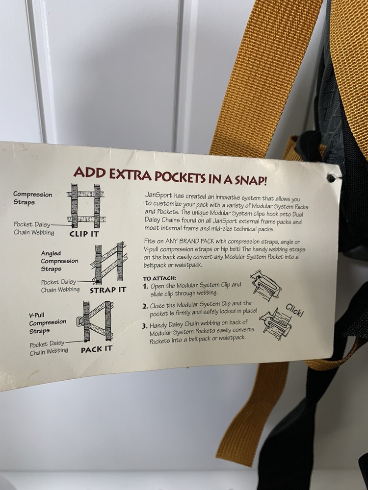 vintage Jansport Houdini Summit Back Pack