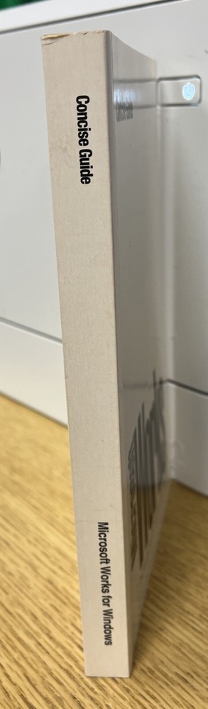 Vintage Microsoft Works Concise Guide ~ Version 3.0 For Windows 3.1 Paperback