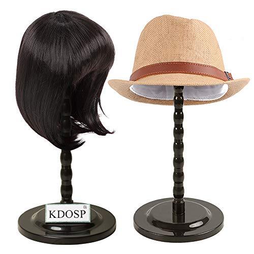 Plastic Wig Stand Hat Display Mannequin Head Stand for Styling Drying Display