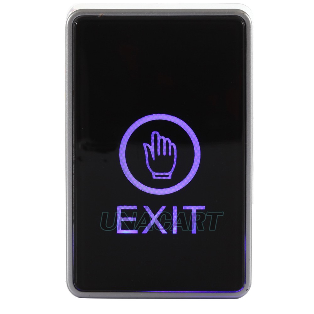 Touch Pad 12V Door Exit Release Button Switch For Access Control W/ LED Light