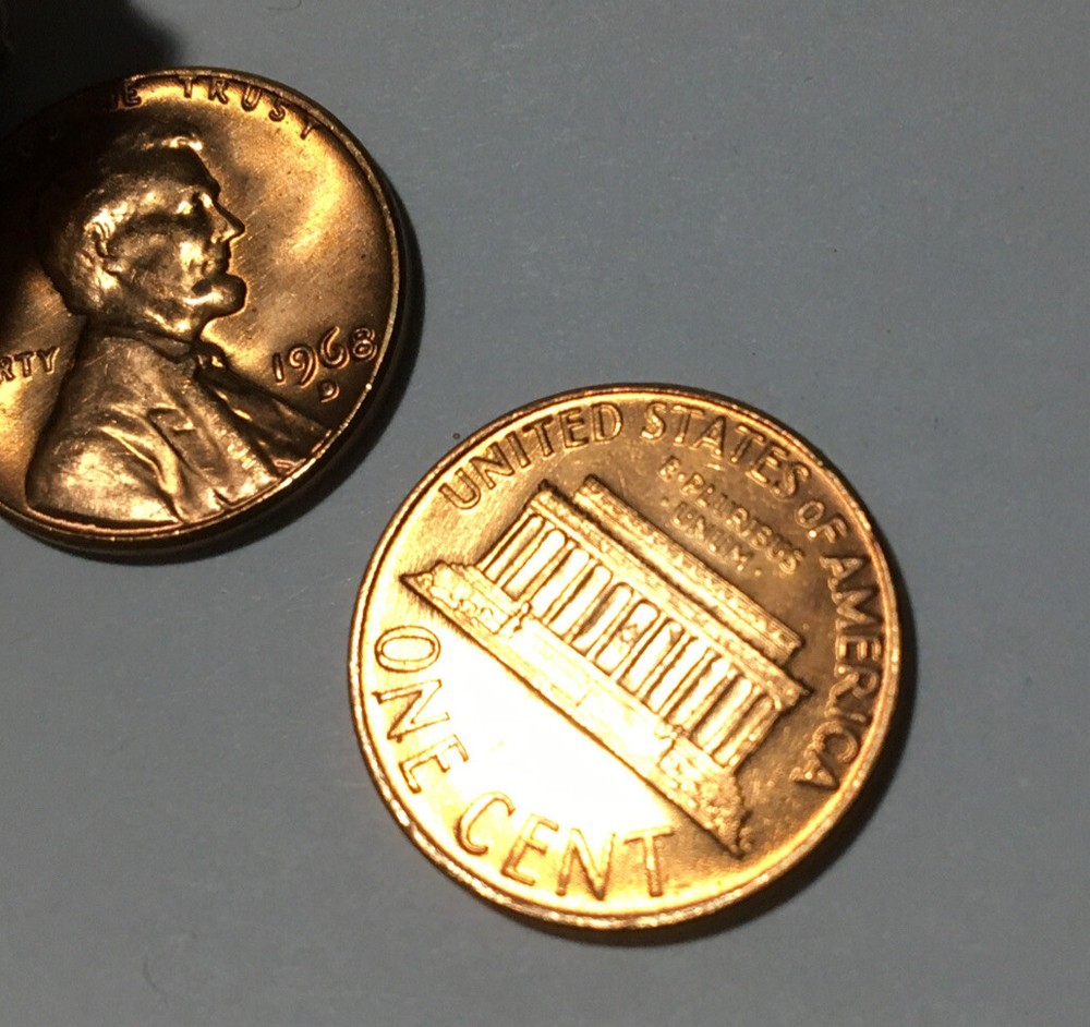 1968-D Penny - Uncirculated From Bank Roll