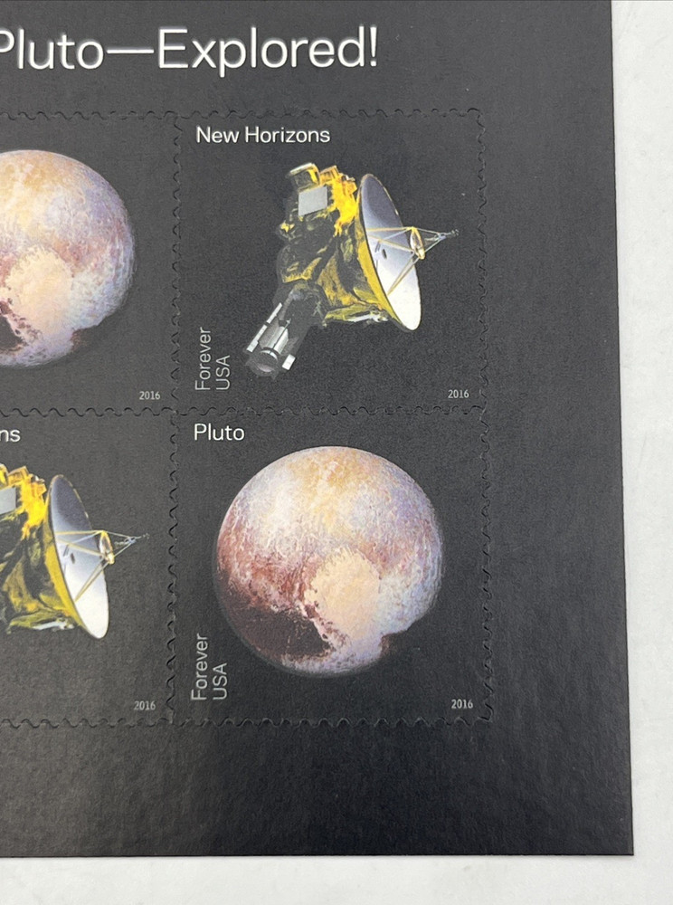 Mint NH US Scott #5077-5078 Forever Pluto Explored Souvenir Sheet