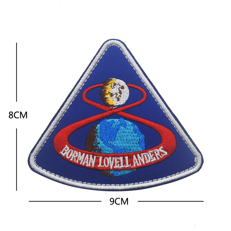 APOLLO 8 NASA PROJECT APOLLO MOON LANDING PROJECT HOOK PATCH EMBROIDERED BADGE/