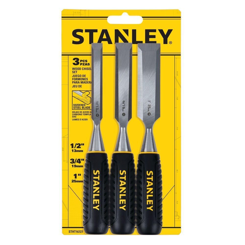 Stanley 3PC Wood Chisel Set