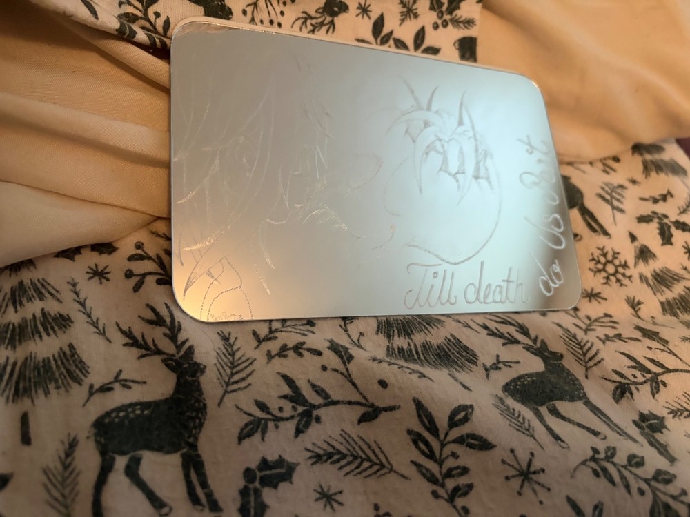 engraved prison mirror