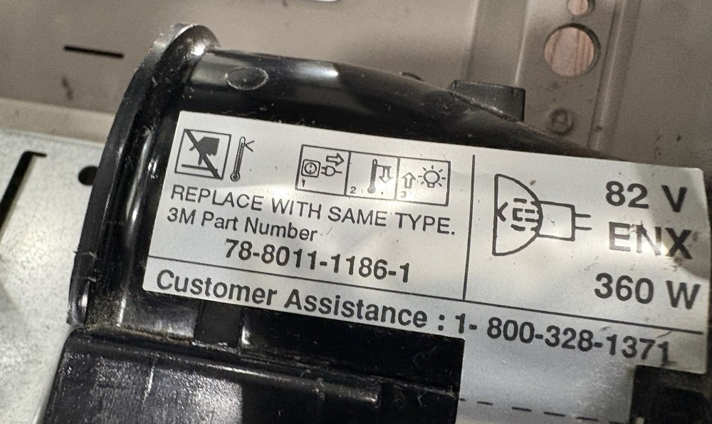 3M Overhead Projector 1706 Model 1700AJE