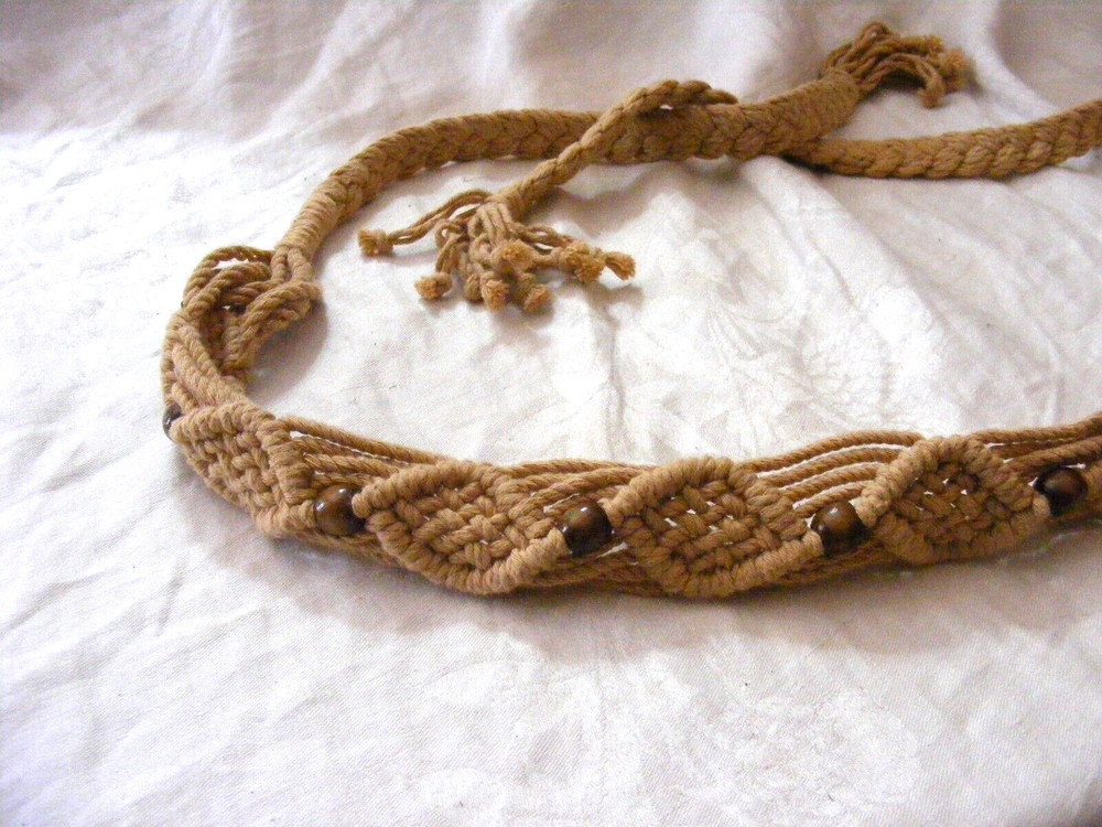 Vintage Braided Belt Bead Inlets