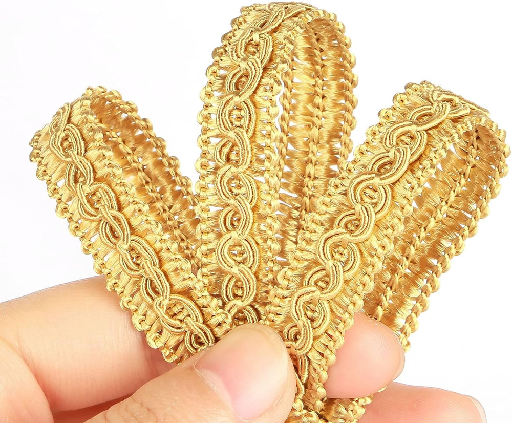 6.5 Yard Handmade Basic Trim, 1.5 Cm/0.59 Inch Diameter Gimp Braid for DIY, Déco