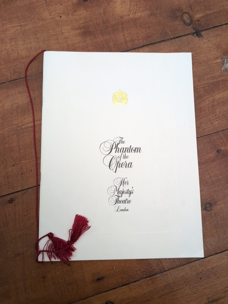 Phantom Of The Opera Souvenier Program, Her Majesty's Theatre, Program, Brochure