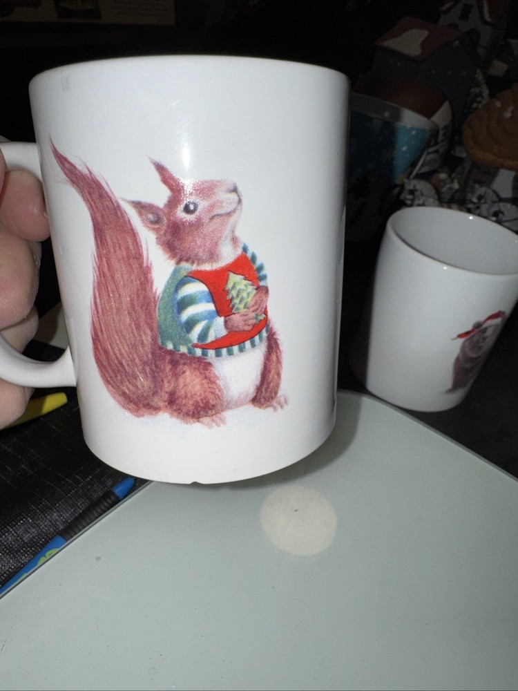 Christmas Mug Squirrel Bear & Bunny Mambo Group Mint Condition