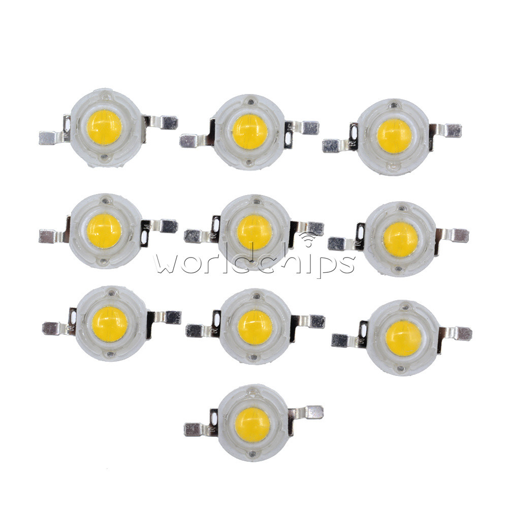 50 PCS 1W Warm White SMD LED Beads 100-110LM