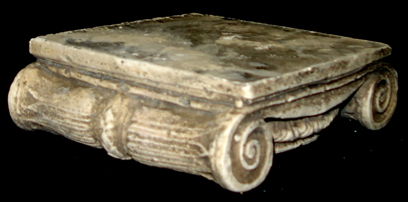 7" Greek Ionic Capital Scamozzi Ionian Riser Column