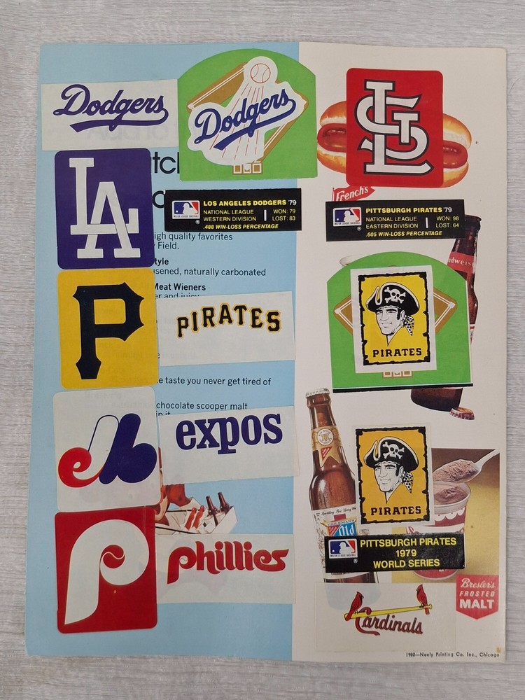 1980 Official Program LA Chicago Cubs Program