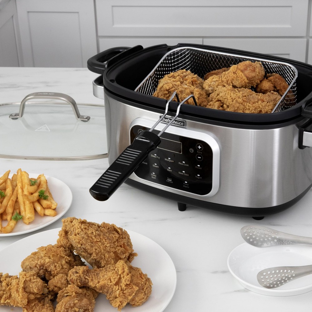 Chef'sChoice Multicooker, Large 7-Quart Capacity Non-Stick with Variable Temp...