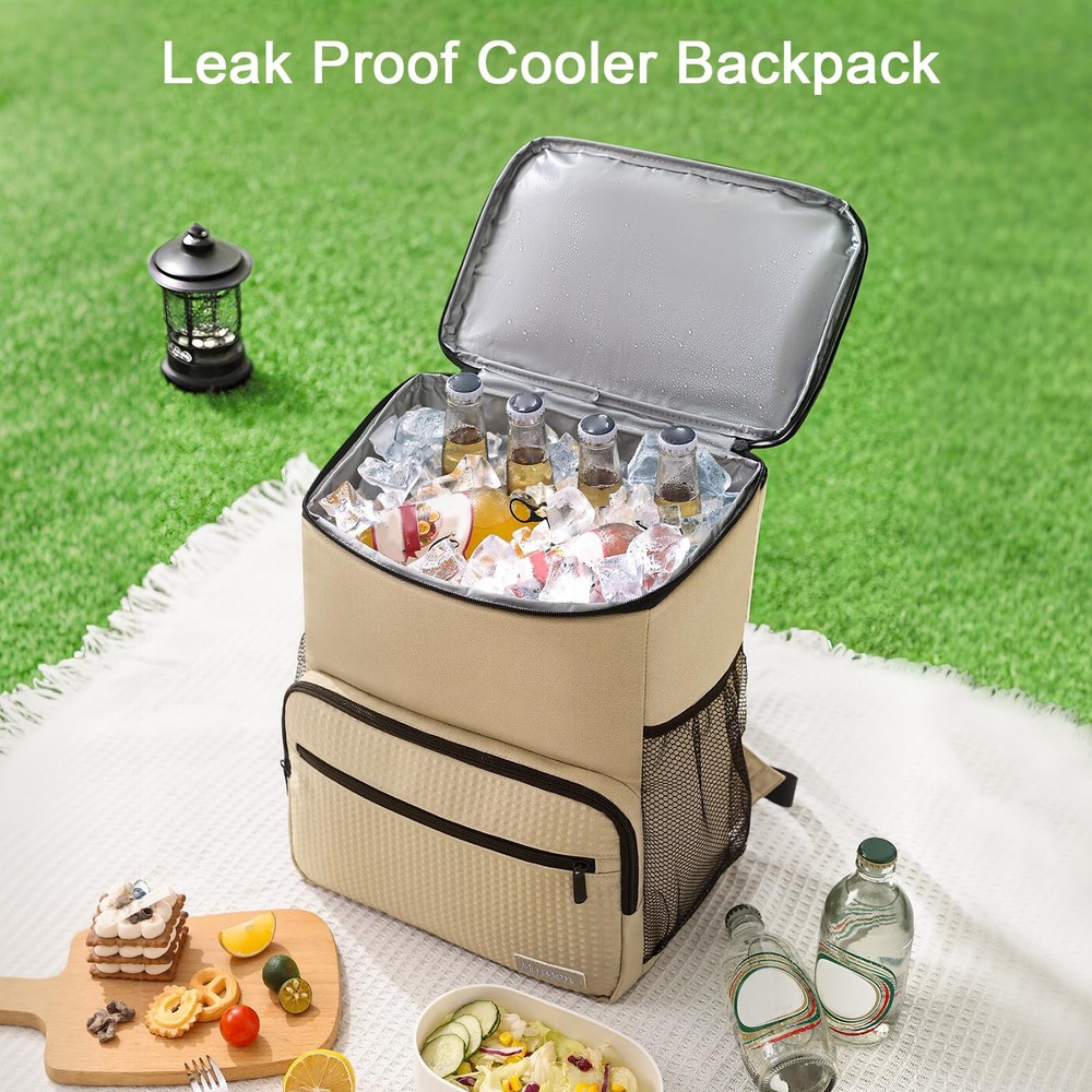 Cooler Backpack Insulated Leak Proof Beach Backpack Cooler Bag Cooling Beer L...
