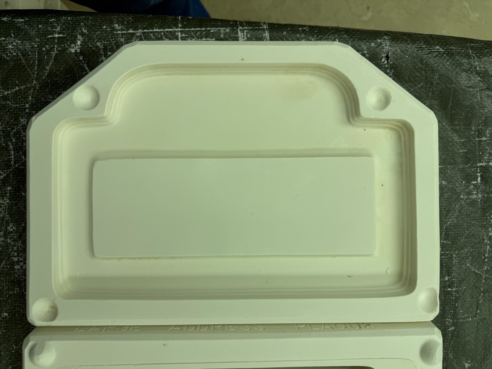 VINTAGE BOOTHE CERAMIC MOLD #1141 LARGE ADDRESS FRAME