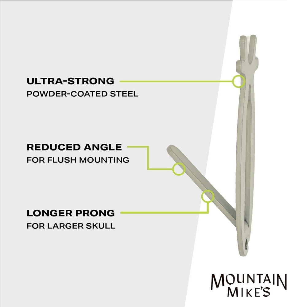 Professional Look Deer & Antelope Skull Mounts with Easy Install Kit - 2 Pack