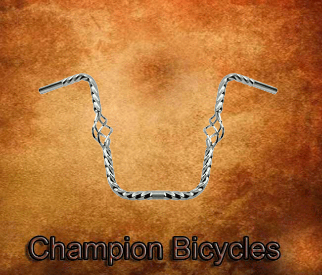 New! Original CAGE TWISTED HANDLEBAR 16 25.4MM CHROME.