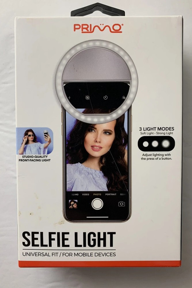 Primo Selfie Light Universal Fit For Mobile Devices 3 Light Modes