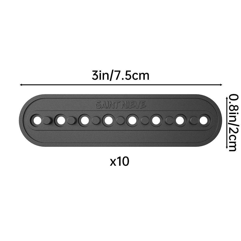 10 Pack Hat Size Extender, Adjustable Hat Buckle Replacement, TPR+PP Material, H