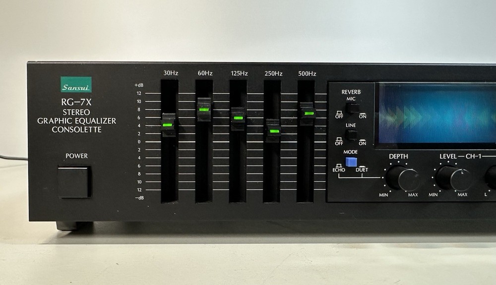 Sansui RG-7X Stereo Graphic Equalizer Consolette - Tested