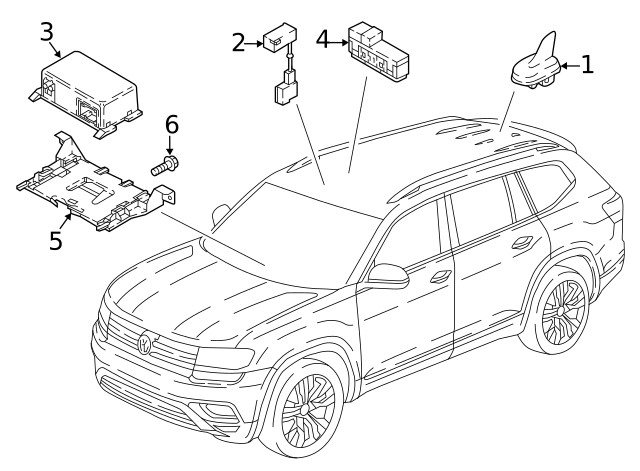 Genuine Volkswagen Control Module 5QE-035-285-A