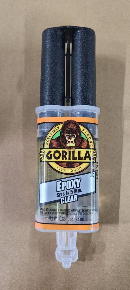 (10) Gorilla Epoxy Glue Liquid 0.85 oz/ Syringe - Clear