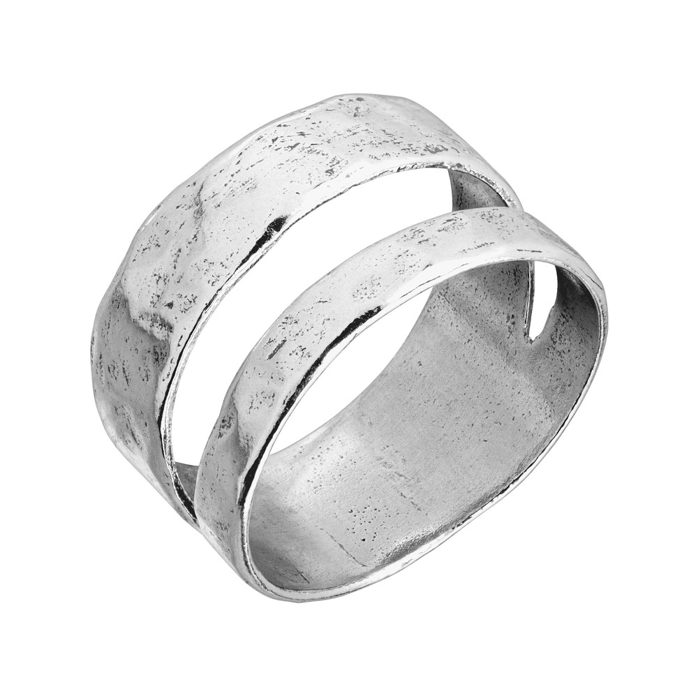 Silpada 'Double Spaced' Two Bar Ring in Sterling Silver 10